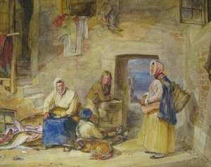 Newhaven Fisherwomen, Edinburgh — John Frederick Lewis
