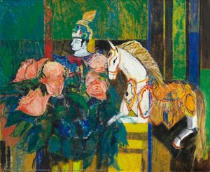 White Horse (roses And Thai Puppets) — Janet M Melrose