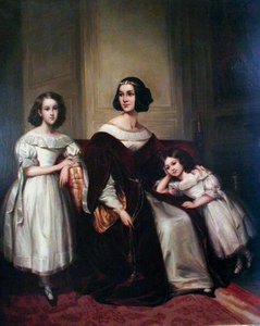 Portraits De Mme De Nonjon Et De Ses Deux Filles — Jouy Joseph Nicolas