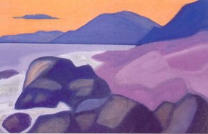 On The Lake Shop Pangalo — Nicholas Roerich, Symbolism