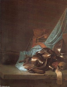Still Life With Weapons And Banners