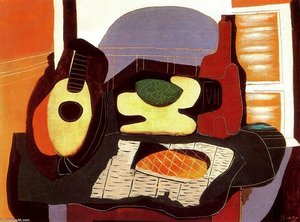 Naturaleza Muerta Con Galleta — Pablo Picasso, Cubism