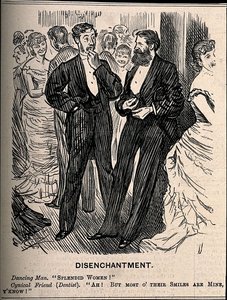 A Man Commenting On The Beauty Of Women At A Ball — Charles Samuel Keene