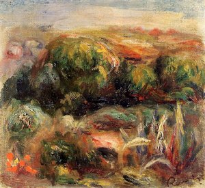 Landscape Near Cagnes — Pierre-auguste Renoir, Impressionism