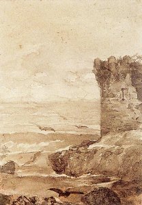 Crenellated Tower On The Sea — Ovidio Murguía De Castro