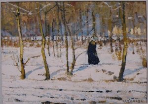 Winter In The Forest (sketch) — Petro Kholodny (elder)