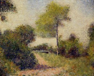 The Hedge (also Known As The Clearing) — Georges Seurat, Post-impressionism
