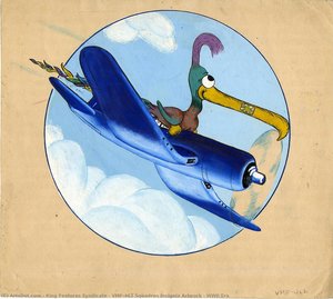 Vmf-462 Squadron Insignia Artwork - Wwii Era — King Features Syndicate