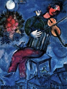 The Blue Fiddler — Marc Chagall