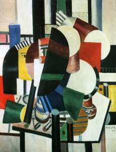 Woman With Flower Portrait Study — Fernand Léger, Cubism