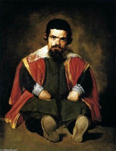 The Dwarf Sebastian De Morra — Diego Velázquez, Baroque