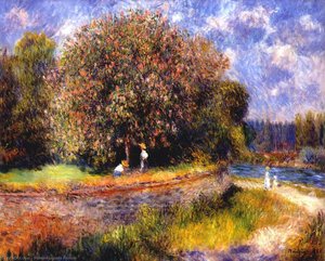 Chestnut Tree Blooming — Pierre-auguste Renoir