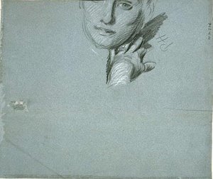 Study Of A Head And A Hand — Paul César Helleu