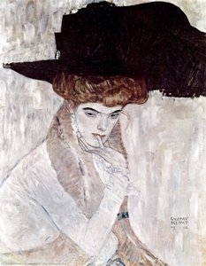 Der Schwarze Hut — Gustav Klimt