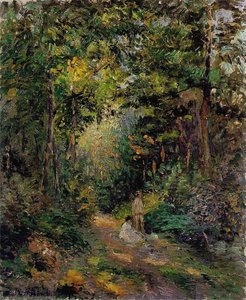 Autumn, Path Through The Woods. — Camille Pissarro