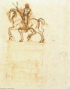 Study For The Trivulzio Monument — Leonardo Da Vinci, High Renaissance