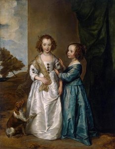 Portrait Of Philadelphia And Elisabeth Wharton — Sir Anthony Van Dyck, Baroque Portraiture