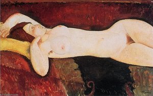 The Large Nude — Amedeo Clemente Modigliani, Expressionism