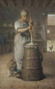 Churning Butter — Jean-françois Millet