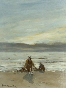 Schelpenvisser In De Branding — Gerhard Morgenstjerne Munthe