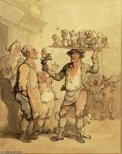 The Plaster Figure Seller — Thomas Rowlandson