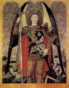 The Archangel St Michael — Jaume Huguet, Gothic