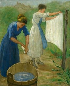 Hanging Out The Washing — Georges Van Houten