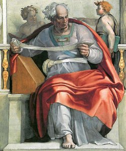 Sistine Chapel Ceiling: The Prophet Joel — Michelangelo Morlaiter