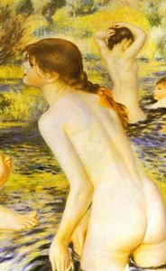 The Bathers (detail) — Pierre-auguste Renoir, Impressionism