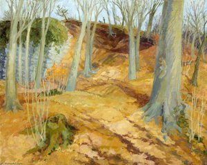 St Fagans Woods (diptych, Right Panel) — Joan Baker
