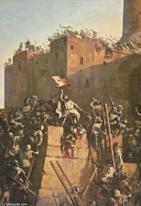 Jacques De Molay Grand Maitre De L Ordre Du Temple Prend Jerusalem — Claude Jacquand
