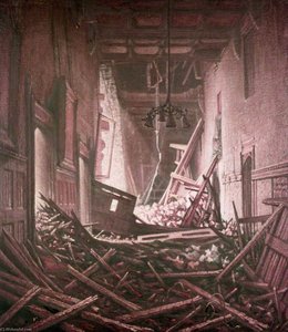 Bombed Law Lords Corridor Looking West — William John Macleod