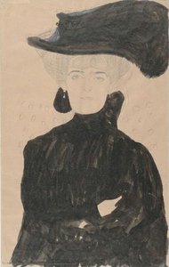 Lady With Plumed Hat — Gustav Klimt