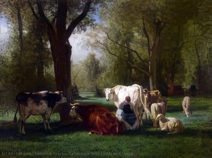 Landscape With Cattle And Sheep — Constant Troyon