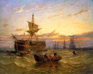 Indiaman In The Thames