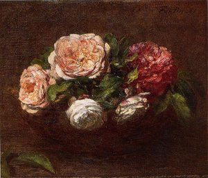 Jonquils And Nasturtiums — Henri Fantin-latour