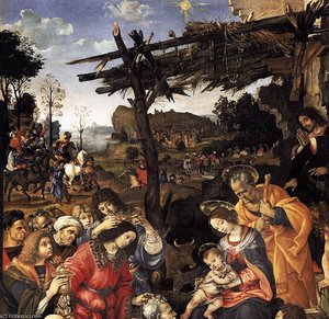 Of The Magi (detail) — Filippino Lippi