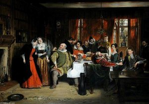 Scene From William Shakespeare's 'the Merry Wives Of Windsor' — Charles Robert Leslie