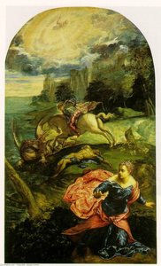 St George Dragon — Jacopo Tintoretto, Venetian Baroque