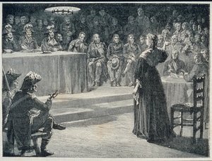Marie-antoinette Facing The Revolutionary Tribunal — Hippolyte De La Charlerie