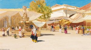 Market In Seville — Francis Hopkinson Smith