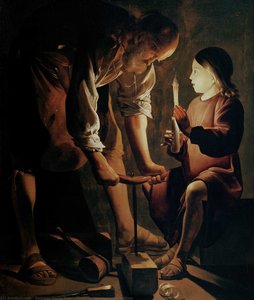 Christ In The Carpenters Shop — Georges De La Tour, Baroque