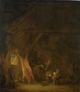 Depecement Du Porc — Ostade Isaack Van