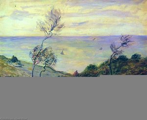 Cliffs Of Varengeville, Gust Of Wind — Claude Monet