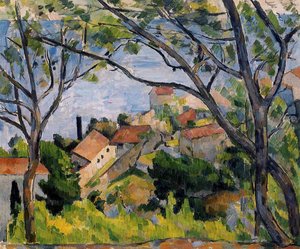 L'estaque. View Through The Trees — Paul Cézanne
