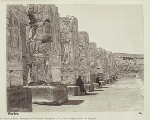 The Temple Of Seti I In Abydos — Photogr. Artistique G. Lekegian & Cie