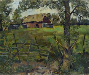 Barns In A Field — Leonard Appelbee