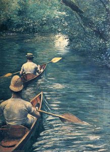 The Canoes — Gustave Caillebotte, Impressionist Style