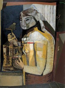 Woman With A Birdcage — Robert Colquhoun