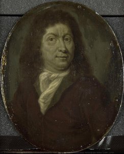 Portrait Of Andries Pels, Dramatic Poet In Amsterdam, Arnoud Van Halen, 1700 - 1732 — Arnoud Van Halen